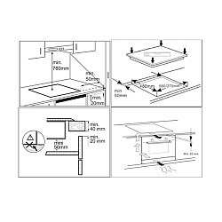 Plita cu Inductie Samus PSI-64BG7, Latime 60 cm, 4 zone de gatit, Touch Control, Negru